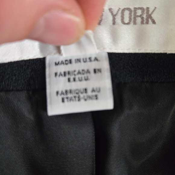 80s Vintage Black Military Double Breasted USA Made Deadstock Wool Blazer Size 8 - Picture 5 of 10